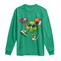 Funny 67 Meme Six Seven Basketball Shamrock St Patricks Day Long Sleeve Shirt