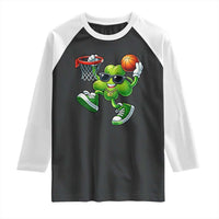 Funny 67 Meme Six Seven Basketball Shamrock St Patricks Day Raglan Shirt