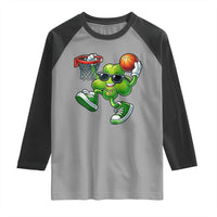 Funny 67 Meme Six Seven Basketball Shamrock St Patricks Day Raglan Shirt