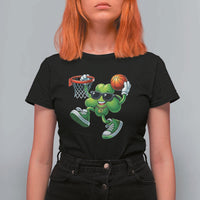 Funny 67 Meme Six Seven Basketball Shamrock St Patricks Day T Shirt For Women