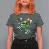 Funny 67 Meme Six Seven Basketball Shamrock St Patricks Day T Shirt For Women