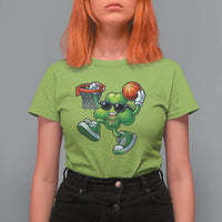 Funny 67 Meme Six Seven Basketball Shamrock St Patricks Day T Shirt For Women