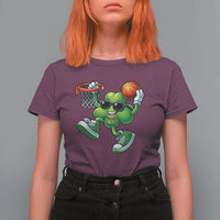 Funny 67 Meme Six Seven Basketball Shamrock St Patricks Day T Shirt For Women