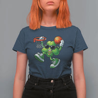 Funny 67 Meme Six Seven Basketball Shamrock St Patricks Day T Shirt For Women
