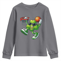 Funny 67 Meme Six Seven Basketball Shamrock St Patricks Day Youth Sweatshirt