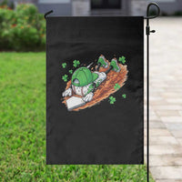 Funny Baseball St Patricks Day Home Plate Drip Garden Flag