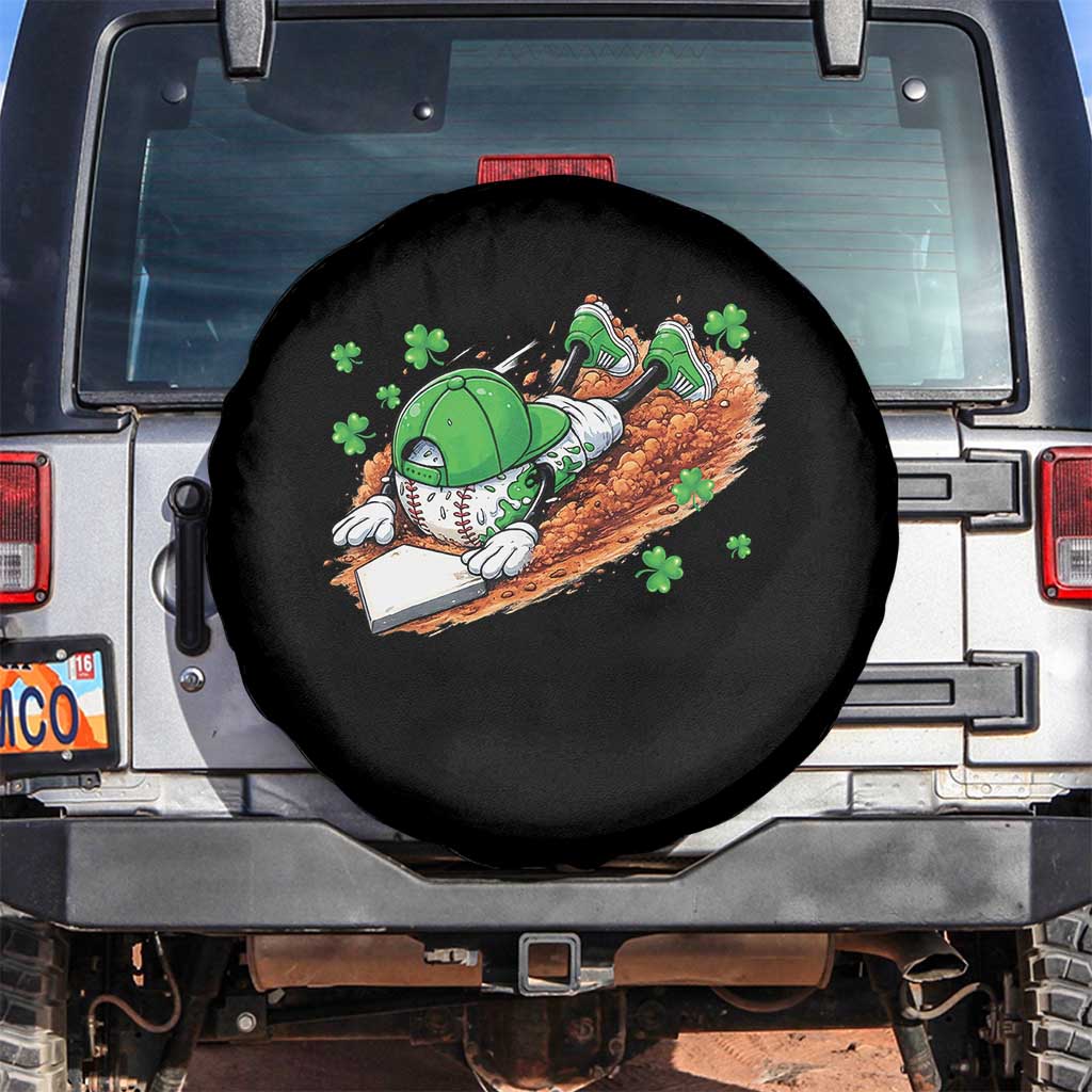 Funny Baseball St Patricks Day Home Plate Drip Spare Tire Cover
