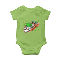 Funny Baseball St Patricks Day Home Plate Drip Baby Onesie