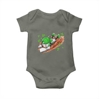 Funny Baseball St Patricks Day Home Plate Drip Baby Onesie