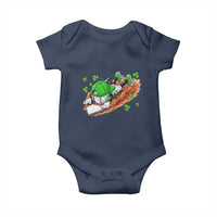 Funny Baseball St Patricks Day Home Plate Drip Baby Onesie
