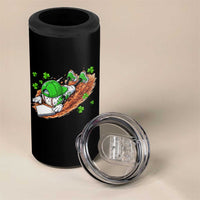 Funny Baseball St Patricks Day Home Plate Drip 4 in 1 Can Cooler Tumbler