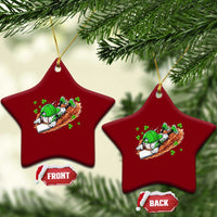 Funny Baseball St Patricks Day Home Plate Drip Ceramic Ornament