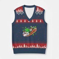 Funny Baseball St Patricks Day Home Plate Drip V-Neck Knit Sweater Vest