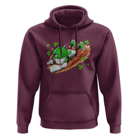 Funny Baseball St Patricks Day Home Plate Drip Hoodie