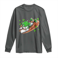 Funny Baseball St Patricks Day Home Plate Drip Long Sleeve Shirt