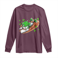 Funny Baseball St Patricks Day Home Plate Drip Long Sleeve Shirt