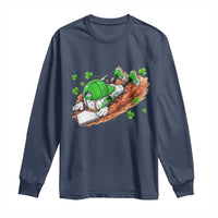 Funny Baseball St Patricks Day Home Plate Drip Long Sleeve Shirt