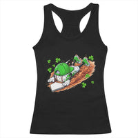 Funny Baseball St Patricks Day Home Plate Drip Racerback Tank Top