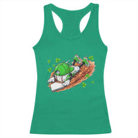 Funny Baseball St Patricks Day Home Plate Drip Racerback Tank Top