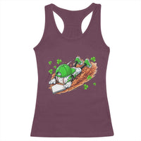 Funny Baseball St Patricks Day Home Plate Drip Racerback Tank Top