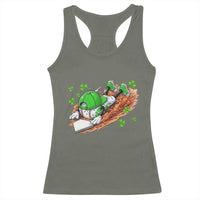 Funny Baseball St Patricks Day Home Plate Drip Racerback Tank Top