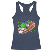Funny Baseball St Patricks Day Home Plate Drip Racerback Tank Top