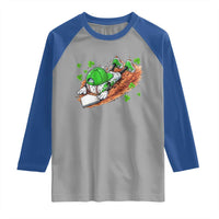 Funny Baseball St Patricks Day Home Plate Drip Raglan Shirt