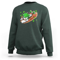 Funny Baseball St Patricks Day Home Plate Drip Sweatshirt