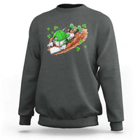 Funny Baseball St Patricks Day Home Plate Drip Sweatshirt