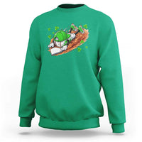 Funny Baseball St Patricks Day Home Plate Drip Sweatshirt