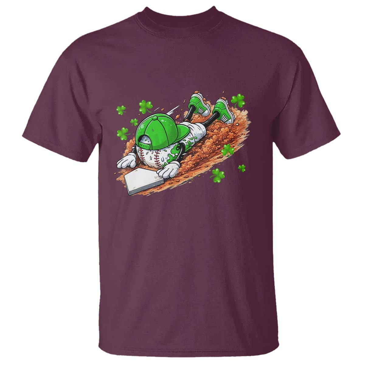Funny Baseball St Patricks Day Home Plate Drip T Shirt