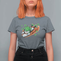 Funny Baseball St Patricks Day Home Plate Drip T Shirt For Women