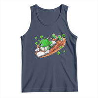 Funny Baseball St Patricks Day Home Plate Drip Tank Top