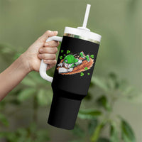 Funny Baseball St Patricks Day Home Plate Drip Tumbler With Handle