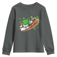 Funny Baseball St Patricks Day Home Plate Drip Youth Sweatshirt
