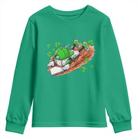 Funny Baseball St Patricks Day Home Plate Drip Youth Sweatshirt