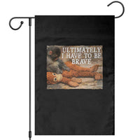 Ultimate I Have To Be Brave Punch The Monkey Garden Flag Cute Baby Monkey Hugging Plush