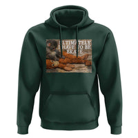 Ultimate I Have To Be Brave Punch The Monkey Hoodie Cute Baby Monkey Hugging Plush