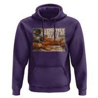 Ultimate I Have To Be Brave Punch The Monkey Hoodie Cute Baby Monkey Hugging Plush