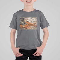 Ultimate I Have To Be Brave Punch The Monkey T Shirt For Kid Cute Baby Monkey Hugging Plush