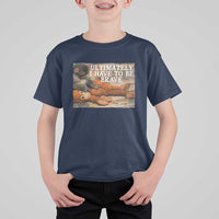 Ultimate I Have To Be Brave Punch The Monkey T Shirt For Kid Cute Baby Monkey Hugging Plush