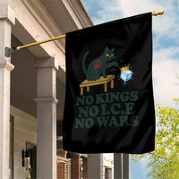 No Kings No Ice No Wars Cat Garden Flag Funny Political Freedom Activist
