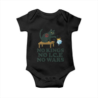 No Kings No Ice No Wars Cat Baby Onesie Funny Political Freedom Activist