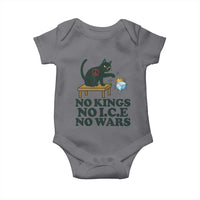 No Kings No Ice No Wars Cat Baby Onesie Funny Political Freedom Activist