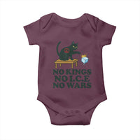 No Kings No Ice No Wars Cat Baby Onesie Funny Political Freedom Activist
