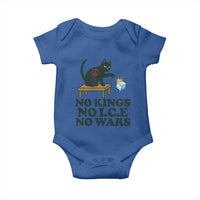 No Kings No Ice No Wars Cat Baby Onesie Funny Political Freedom Activist