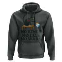 No Kings No Ice No Wars Cat Hoodie Funny Political Freedom Activist