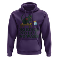 No Kings No Ice No Wars Cat Hoodie Funny Political Freedom Activist