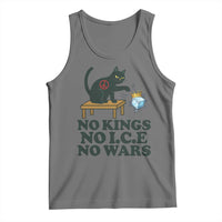 No Kings No Ice No Wars Cat Tank Top Funny Political Freedom Activist