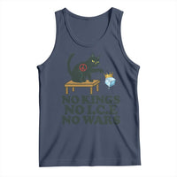 No Kings No Ice No Wars Cat Tank Top Funny Political Freedom Activist